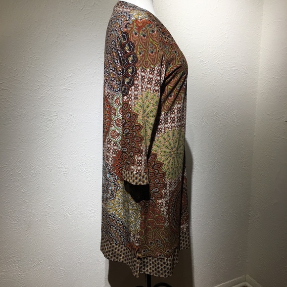 Paisley Zipper Front Dress - Picture 2 of 4